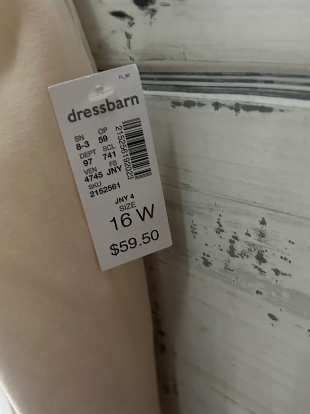 💐NWT Jones Studio Separates 16W Ivory Dress Pants Plus Size Career Slacks - Picture 5 of 5
